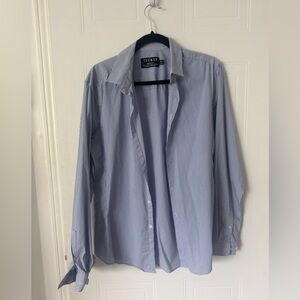 Topman Dress Shirt large blue muscle fit